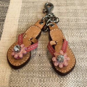 Coach flip flop bag charm New